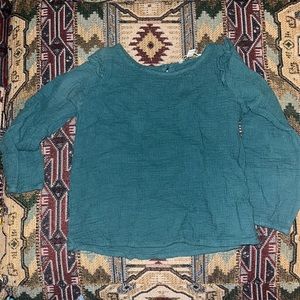 Bluish/green size 6 girls blouse